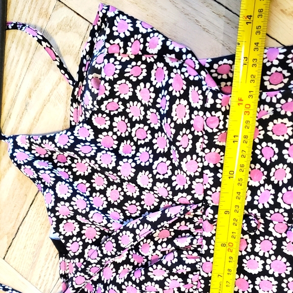 Zara black/purple Flower daisy dress - Picture 2 of 6